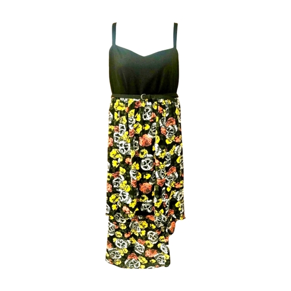 TORRID Vintage Fit & Flare Sleeveless Hi-Lo Floral , Skull Print Maxi Dress 3X - Picture 7 of 15